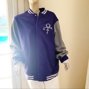 Purple Prince symbol Bomber Jacket
